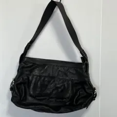 美品　box21 ワンショルダーバッグ　牛革　ブラックのサムネイル