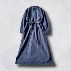 新品未使用アンタイトルM日本製シャツワンピースロング 羽織りsize2ストライプ 新品未使用アンタイトルM日本製シャツワンピースロング 羽織りsize2