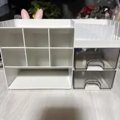 ホワイト小物収納 引き出し2個付き