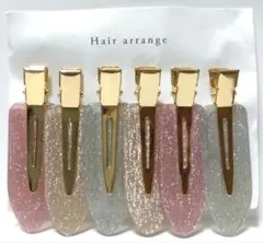 ヘアアクセサリー　ヘアピン　ヘアクリップ　6個セット