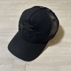（希少）AMIRI レザースターパッチトラッカーキャップ　ブラック