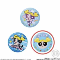 パワーパフガールズ 刺繍缶バッチ バブルス