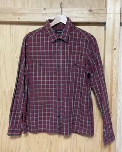 コムサイズム　チェックシャツ　L