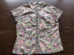 美品　ザスコッチハウス　リバティ　半袖ブラウス　160cm