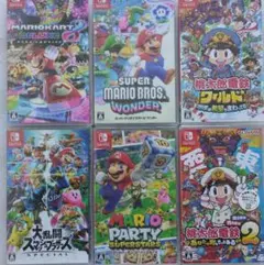 任天堂スイッチ　人気ソフト6本セット
