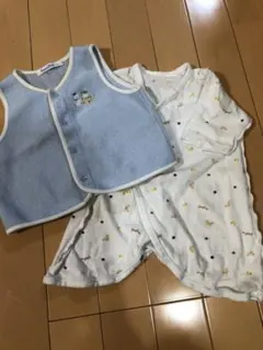 familiar ベスト&エンゼルロンパース