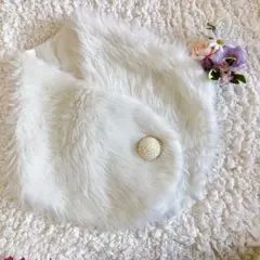 【ストール】✳︎フェイクファー✳︎ショール✳︎パーティー✳︎結婚式✳︎ビジュー✳︎ボレロ✳︎