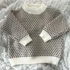 韓国　ニット　長袖　ベビー　キッズ　クリスマス　淡色　90 セーター