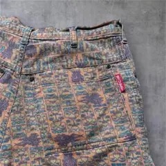 old stussy 80s 総柄　ショーツ　イージーパンツ　初期　黒タグ　古着のサムネイル