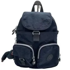 美品　Kipling キプリング　リュックサック　ナイロン　ネイビー