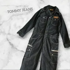TOMMY JEANS トミージーンズ つなぎ オールインワン ブラックデニムのサムネイル