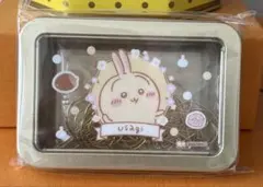 新品未開封 ちいかわ うさぎ クリップ付き缶