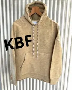 【 KBF 】 綿100% 厚手 ベージュ パーカー Fサイズ