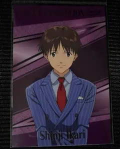 箔押しポストカード 碇シンジ 30周年記念展 ALL OF EVANGELION