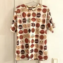 【新品】アンパンマン⭐︎パン柄ドライTシャツ⭐︎大人Lサイズ