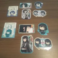 鬼滅の刃 無一郎　小芭内　ステッカー 8枚セット