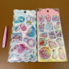 ウォーターインシール2枚セット✨ピンセット付き