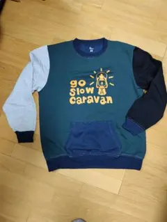 【新品】go slow caravan メンズトレーナー 裏起毛　サイズ4