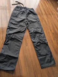 ブラック ワークパンツ サイドポケット付き