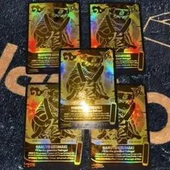 NARUTO うずまきナルト ゴールドカード 金箔 4枚 - メルカリ