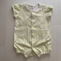 branshes 花柄 半袖ロンパース 女の子 夏服 70cm