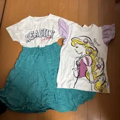 ディズニープリンセス ラプンツェル Tシャツとワンピースセット 130
