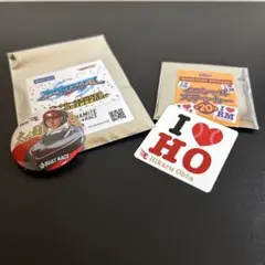 楽天イーグルス　太田光選手　イニシャルステッカー　ボートレース缶バッジ