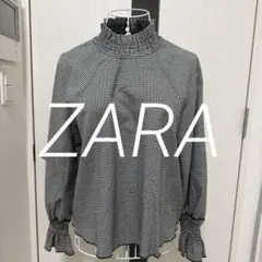 ZARA 後ボタントップス　S