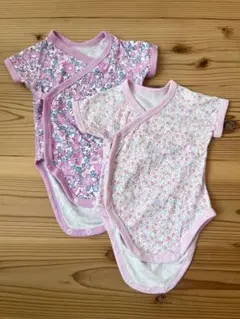ユニクロ　前開きボディスーツ2枚セット　60cm