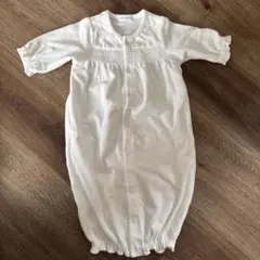 ミキハウス ツーウェイ・ドレスオール ホワイト　ベスト付き