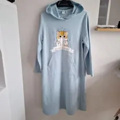 mofusand フード付きルームウェア 水色