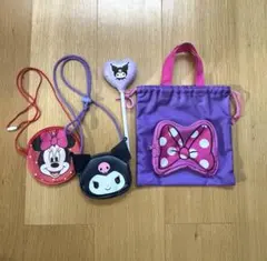 【美品】マイメロ　ミニー バッグ・ポーチセット