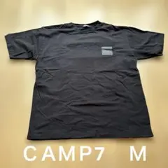 美品　キャンプセブン　バックプリントTシャツ　黒のサムネイル