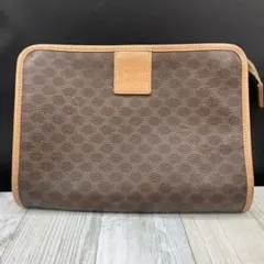 CELINE セリーヌ マカダム柄 PVCレザー クラッチ セカンドバッグ