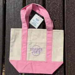 TRADER JOE'S ミニトートバッグ ピンク【新品・タグ付き】