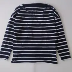 バンヤードストーム ストライプ Vネック コットン 長袖 Tシャツ