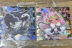 鬼滅の刃　シール　ウエハース　其ノ十四　伊黒小芭内　甘露寺蜜璃