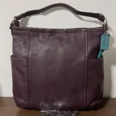 ☆開店セール☆ 新品未使用 美品 コーチ レザー ロゴプレート 2WAYバッグ②
