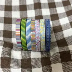 全て新品★ mt マスキングテープ　極細幅　6mm 7本セット　ドットのサムネイル