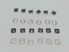 ピアス　パーツ　カボション　イヤリング　シンプル　セット　まとめ売り