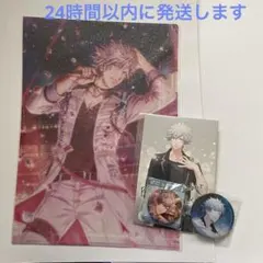 ⑮  うたプリ 特典ポストカード グリッター缶バッジ ホロクリアファイル