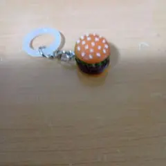 ハンバーガー ミニチュア マスコット キーホルダー めじるしマーク チャーム