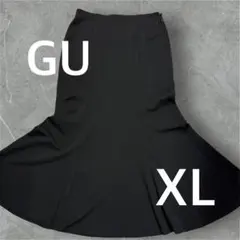 24時間以内発送可能!!即購入OK！GU ブラック フレアスカート XL