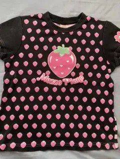【平成当時品】130cm いちごプリントTシャツ