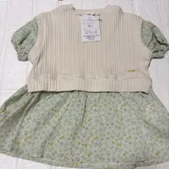 花柄　ワンピース　90