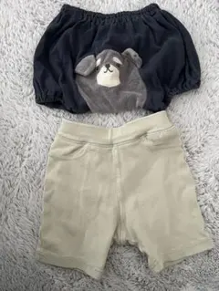 かぼちゃパンツ　ハーフパンツセット