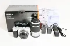 【極美品】SONY α6400ダブルズームキット　最終値下げ 5/26最終値下げ】【美品】SONY デジタル一眼カメラ α6400 ダブル
