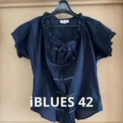 iBLUES イタリア製　黒の半袖ブラウスのサムネイル