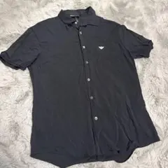 Emporio Armani 黒 ボタンアップシャツのサムネイル