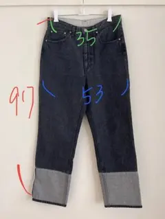 美品 2023年モデル トラディショナルウェザーウェア ストレートデニムブラック Men'sデニム Traditional Weatherwear（トラディショナル